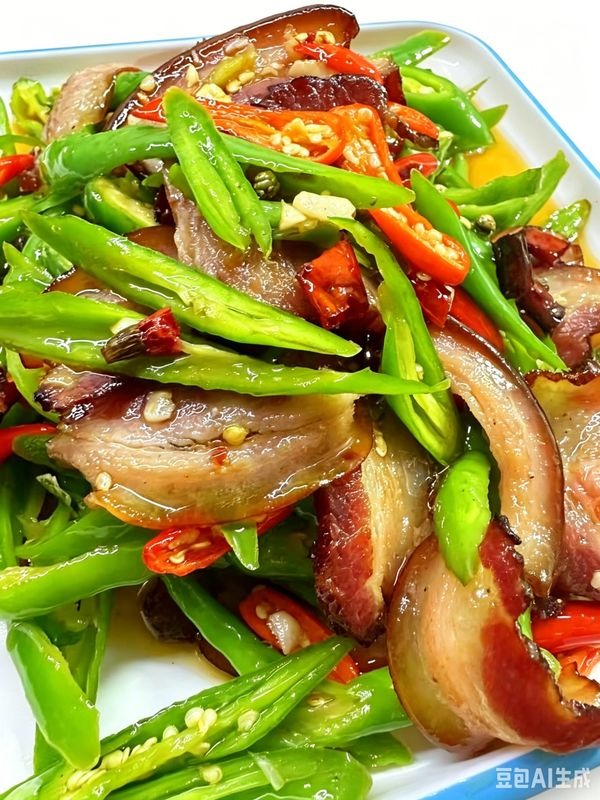 双椒腊肉
